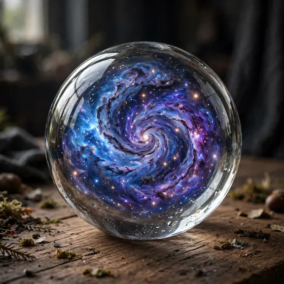 Cosmos em vidro